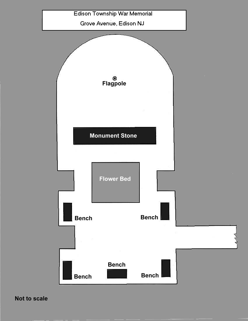 Edison War Memorial floor plan