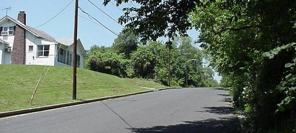 looking up Christie from the corner of Edison's property